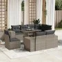 Set muebles jardín 9 pzas y cojines ratán sintético gris claro by , Garden sets - Ref: Foro24-3269302, Price: 723,71 €, Disco...