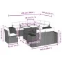 Set muebles jardín 9 pzas y cojines ratán sintético gris claro by , Garden sets - Ref: Foro24-3269302, Price: 723,71 €, Disco...