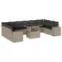 Set de sofás de jardín 11 pzas y cojines ratán sintético gris by , Garden sets - Ref: Foro24-3269412, Price: 869,66 €, Discou...