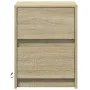 Mesita de noche con luces LED madera de ingeniería roble Sonoma by , Nightstands - Ref: Foro24-852037, Price: 50,28 €, Discou...