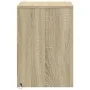 Mesita de noche con luces LED madera de ingeniería roble Sonoma by , Nightstands - Ref: Foro24-852037, Price: 50,28 €, Discou...