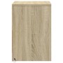 Mesita de noche con luces LED madera de ingeniería roble Sonoma by , Nightstands - Ref: Foro24-852037, Price: 50,98 €, Discou...