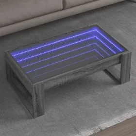 Mitteltisch mit Infinity LED in Grau Sonoma 90x53x30 cm von , Couchtisch - Ref: Foro24-847642, Preis: 111,72 €, Rabatt: %