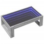 Mesa de centro con Infinity LED gris Sonoma 90x53x30 cm by , Coffee table - Ref: Foro24-847642, Price: 113,41 €, Discount: %