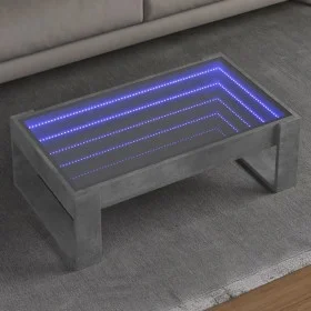 Mesa de centro con Infinity LED gris hormigón 90x53x30 cm by , Coffee table - Ref: Foro24-847640, Price: 115,10 €, Discount: %