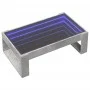 Mesa de centro con Infinity LED gris hormigón 90x53x30 cm de , Mesas de centro - Ref: Foro24-847640, Precio: 114,85 €, Descue...