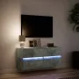 Wand-TV-Möbel mit LED-Lichtern in Betongrau 100x31x45 cm von , TV-Möbel - Ref: Foro24-852295, Preis: 72,56 €, Rabatt: %