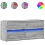 Wand-TV-Möbel mit LED-Lichtern in Sonoma-Grau 100x31x45 cm von , TV-Möbel - Ref: Foro24-852297, Preis: 76,91 €, Rabatt: %
