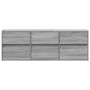 Mueble de TV de pared con luces LED gris Sonoma 130x31x45 cm de , Muebles TV - Ref: Foro24-852304, Precio: 104,74 €, Descuent...