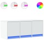 TV-Möbel mit LED-Beleuchtung aus weißem Ingenieurholz 97x34x40 cm von , TV-Möbel - Ref: Foro24-852236, Preis: 72,19 €, Rabatt: %