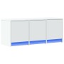 TV-Möbel mit LED-Beleuchtung aus weißem Ingenieurholz 97x34x40 cm von , TV-Möbel - Ref: Foro24-852236, Preis: 72,19 €, Rabatt: %