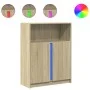 Sideboard mit LED-Beleuchtung aus Eichenholz in Sonoma-Optik 77x34x100 cm von , Sideboards - Ref: Foro24-852147, Preis: 79,75...