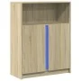 Sideboard mit LED-Beleuchtung aus Eichenholz in Sonoma-Optik 77x34x100 cm von , Sideboards - Ref: Foro24-852147, Preis: 79,75...