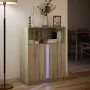 Sideboard mit LED-Beleuchtung aus Eichenholz in Sonoma-Optik 77x34x100 cm von , Sideboards - Ref: Foro24-852147, Preis: 79,75...
