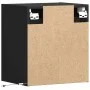 Muebles de TV de pared con luces LED 2 uds negro 41x31x45 cm by , TV Furniture - Ref: Foro24-852274, Price: 109,44 €, Discoun...