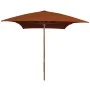Garden umbrella with terracotta wooden pole 200x300 cm by vidaXL, Umbrellas - Ref: Foro24-313759, Price: 76,69 €, Discount: %