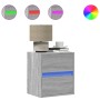 Mueble de TV de pared con luces LED gris Sonoma 41x31x45 cm de , Muebles TV - Ref: Foro24-852281, Precio: 60,75 €, Descuento: %