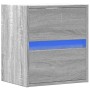 Mueble de TV de pared con luces LED gris Sonoma 41x31x45 cm de , Muebles TV - Ref: Foro24-852281, Precio: 60,75 €, Descuento: %