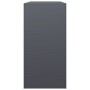 Leñero de acero gris antracita 100x40x80 cm by , Firewood bags and holders - Ref: Foro24-850977, Price: 137,77 €, Discount: %