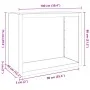 Holzregal aus anthrazitgrauem Stahl 100x40x80 cm von , Brennholztaschen und -halter - Ref: Foro24-850977, Preis: 134,96 €, Ra...