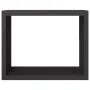 Schwarzer Stahlholzständer 100x40x80 cm von , Brennholztaschen und -halter - Ref: Foro24-850975, Preis: 129,18 €, Rabatt: %