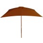 Garden umbrella with terracotta wooden pole 200x300 cm by vidaXL, Umbrellas - Ref: Foro24-313759, Price: 76,69 €, Discount: %
