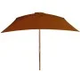 Garden umbrella with terracotta wooden pole 200x300 cm by vidaXL, Umbrellas - Ref: Foro24-313759, Price: 76,69 €, Discount: %