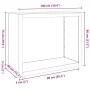 Leñero acero galvanizado 100x40x80 cm de , Bolsas y soportes de leña - Ref: Foro24-850980, Precio: 90,64 €, Descuento: %