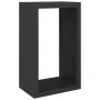 Schwarzer Stahlholzständer 60x40x100 cm von , Brennholztaschen und -halter - Ref: Foro24-850989, Preis: 119,05 €, Rabatt: %