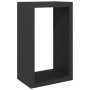 Schwarzer Stahlholzständer 60x40x100 cm von , Brennholztaschen und -halter - Ref: Foro24-850989, Preis: 118,56 €, Rabatt: %