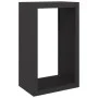 Schwarzer Stahlholzständer 60x40x100 cm von , Brennholztaschen und -halter - Ref: Foro24-850989, Preis: 119,05 €, Rabatt: %