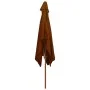 Garden umbrella with terracotta wooden pole 200x300 cm by vidaXL, Umbrellas - Ref: Foro24-313759, Price: 76,69 €, Discount: %