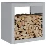 Leñero acero galvanizado 60x40x60 cm by , Firewood bags and holders - Ref: Foro24-851008, Price: 76,92 €, Discount: %