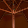 Garden umbrella with terracotta wooden pole 200x300 cm by vidaXL, Umbrellas - Ref: Foro24-313759, Price: 76,69 €, Discount: %