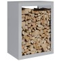 Leñero acero galvanizado 60x40x80 cm by , Firewood bags and holders - Ref: Foro24-851001, Price: 88,00 €, Discount: %