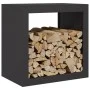 Leñero de acero negro 60x40x60 cm by , Firewood bags and holders - Ref: Foro24-851003, Price: 105,26 €, Discount: %