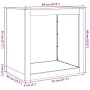 Leñero de acero negro 60x40x60 cm by , Firewood bags and holders - Ref: Foro24-851003, Price: 105,26 €, Discount: %