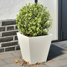 Jardineras 2 unidades acero blanco 30x30x30 cm by , Pots and planters - Ref: Foro24-851041, Price: 48,80 €, Discount: %