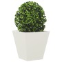 Jardineras 2 unidades acero blanco 30x30x30 cm von , Töpfe und Pflanzgefäße - Ref: Foro24-851041, Preis: 43,08 €, Rabatt: %