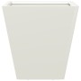 Jardineras 2 unidades acero blanco 30x30x30 cm von , Töpfe und Pflanzgefäße - Ref: Foro24-851041, Preis: 43,08 €, Rabatt: %