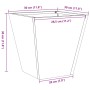 Jardinera hexagonal de acero galvanizado 30x30x30 cm von , Töpfe und Pflanzgefäße - Ref: Foro24-851048, Preis: 26,00 €, Rabat...
