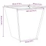Jardinera hexagonal de acero galvanizado 30x30x30 cm von , Töpfe und Pflanzgefäße - Ref: Foro24-851048, Preis: 29,03 €, Rabat...
