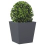 Jardineras 2 unidades acero gris antracita 40x40x40 cm von , Töpfe und Pflanzgefäße - Ref: Foro24-851057, Preis: 60,92 €, Rab...