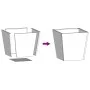 Jardinera de acero inoxidable 40x40x40 cm by , Pots and planters - Ref: Foro24-851060, Price: 57,66 €, Discount: %