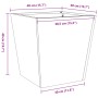Pflanzkübel aus verzinktem Stahl 40x40x40 cm von , Töpfe und Pflanzgefäße - Ref: Foro24-851062, Preis: 33,76 €, Rabatt: %