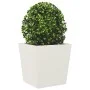Zwei Pflanzkübel aus weißem Stahl, 50x50x50 cm. von , Töpfe und Pflanzgefäße - Ref: Foro24-851069, Preis: 90,42 €, Rabatt: %