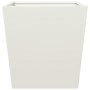Zwei Pflanzkübel aus weißem Stahl, 50x50x50 cm. von , Töpfe und Pflanzgefäße - Ref: Foro24-851069, Preis: 78,35 €, Rabatt: %
