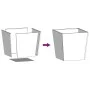 Jardineras 2 uds de acero blanco 50x50x50 cm by , Pots and planters - Ref: Foro24-851069, Price: 90,33 €, Discount: %