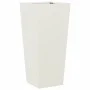 Blumenkästen 2 Stück weißer Stahl 35x35x75 cm von , Töpfe und Pflanzgefäße - Ref: Foro24-851083, Preis: 105,20 €, Rabatt: %