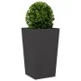 Jardineras 2 uds acero negro 45x45x75 cm by , Pots and planters - Ref: Foro24-851095, Price: 122,51 €, Discount: %